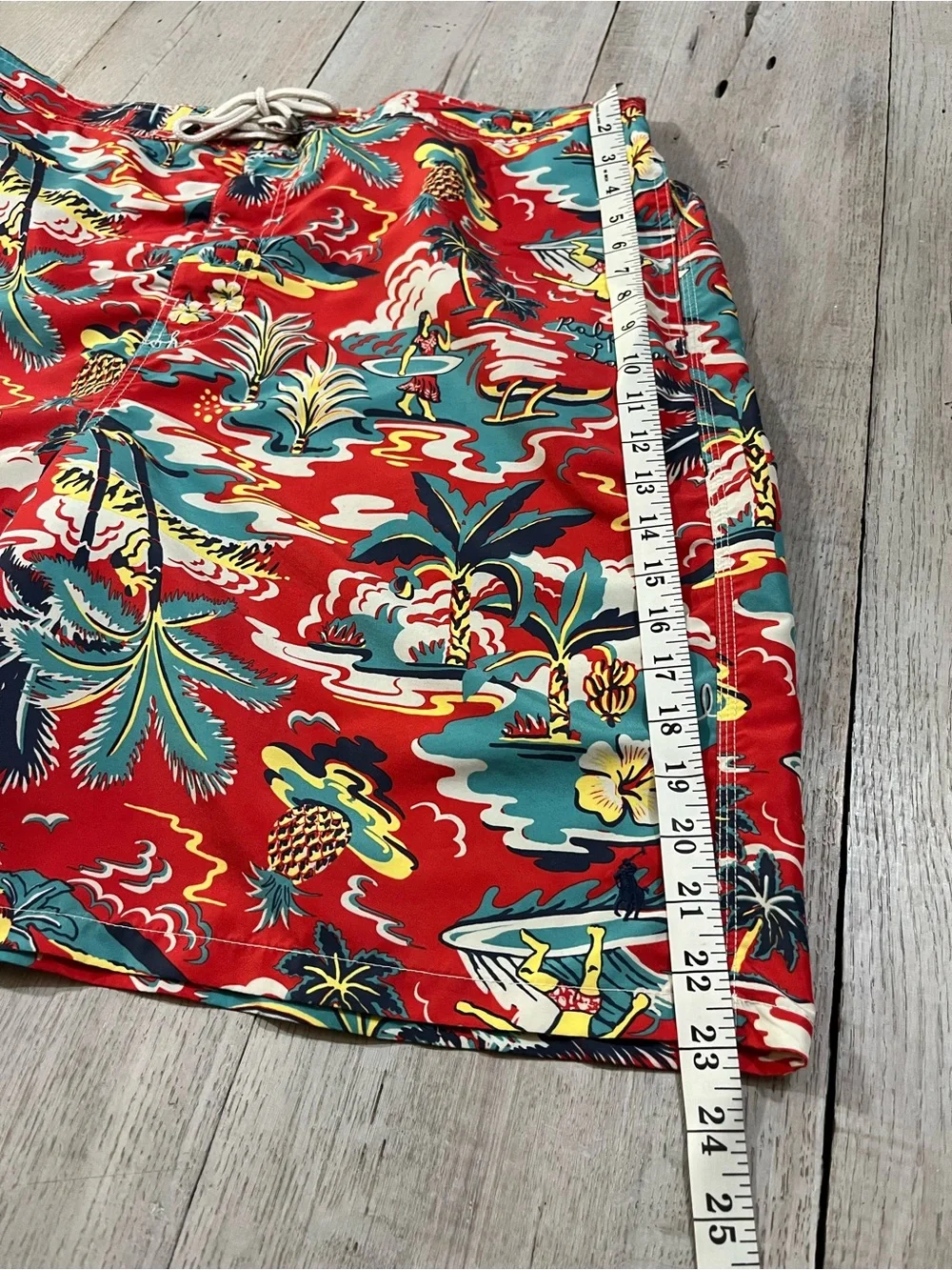 Polo Ralph Lauren Aloha Hawaiian Swim Trunks Board Shorts Size 2XLT 09/18